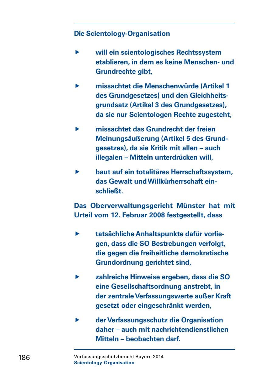 Seite 188 des Verfassungsschutzbericht 2014 Bayern