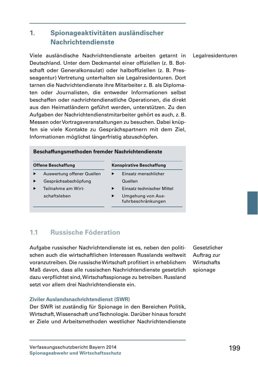 Seite 201 des Verfassungsschutzbericht 2014 Bayern