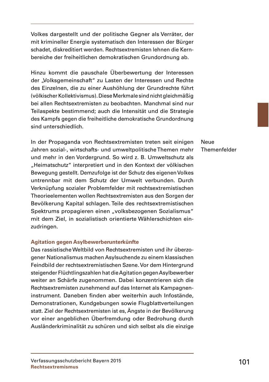 Seite 103 des Verfassungsschutzbericht 2015 Bayern