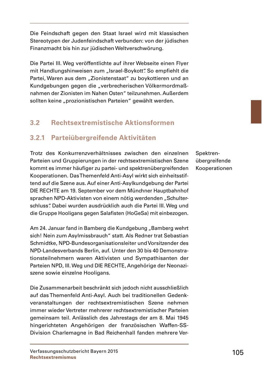Seite 107 des Verfassungsschutzbericht 2015 Bayern