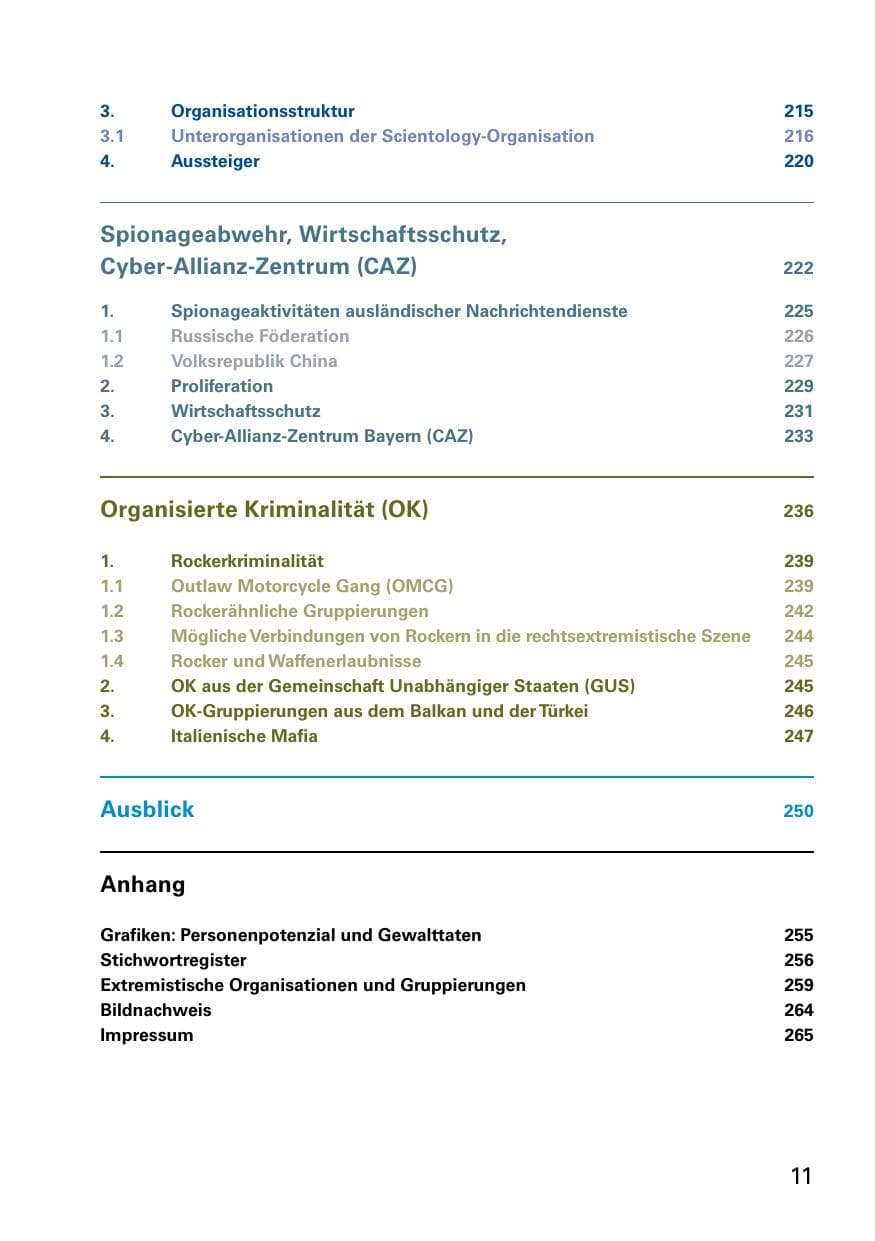 Seite 13 des Verfassungsschutzbericht 2015 Bayern