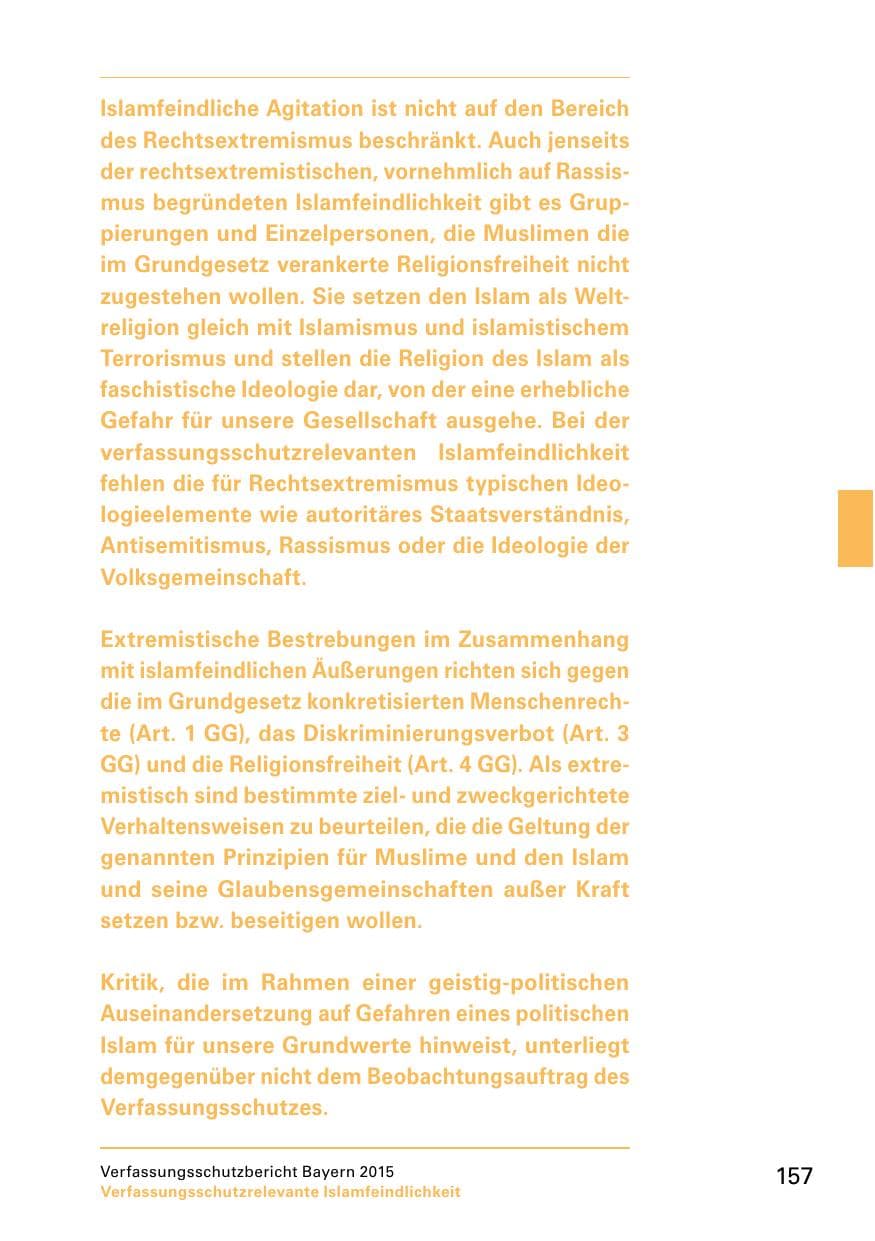 Seite 159 des Verfassungsschutzbericht 2015 Bayern
