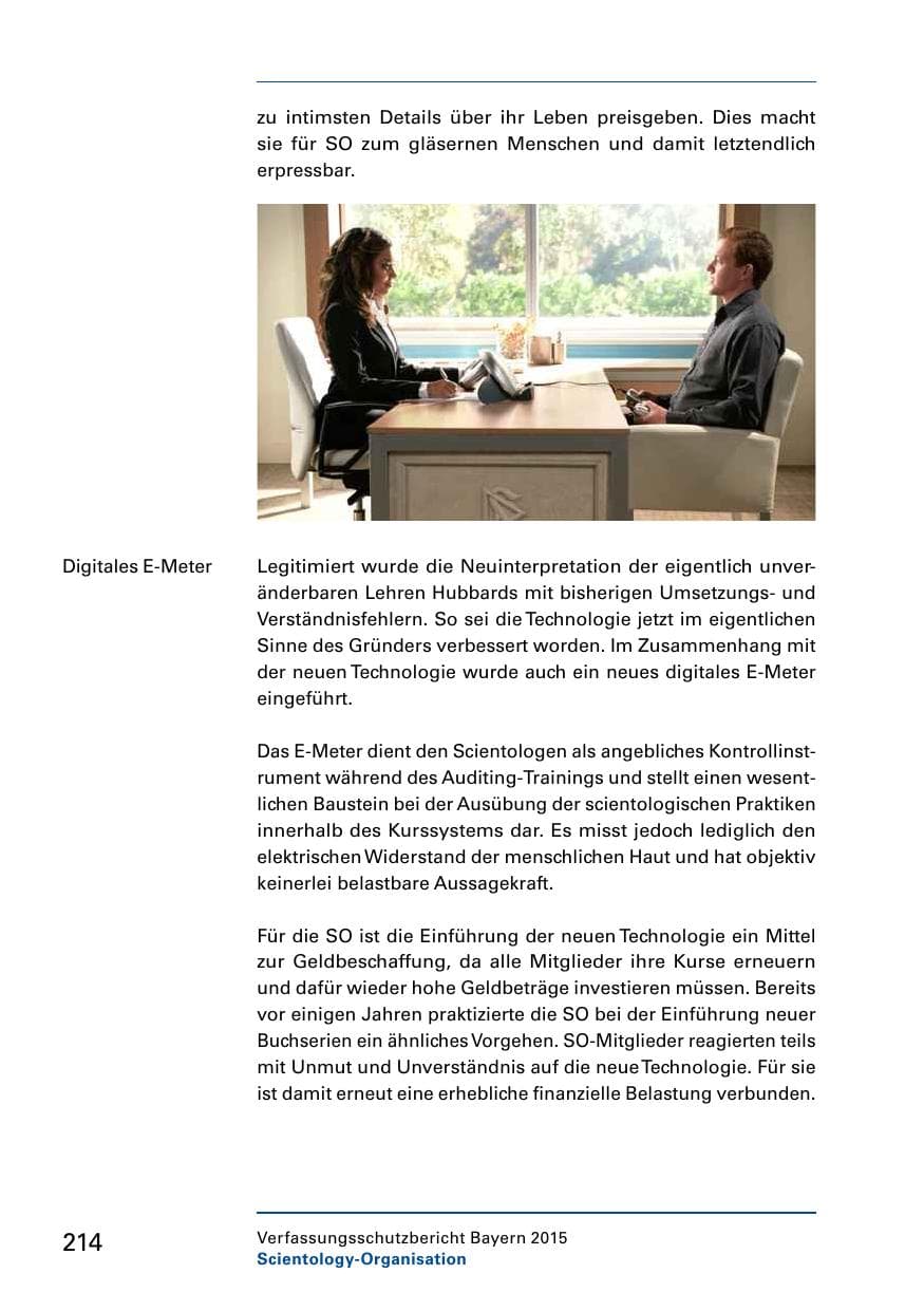 Seite 216 des Verfassungsschutzbericht 2015 Bayern