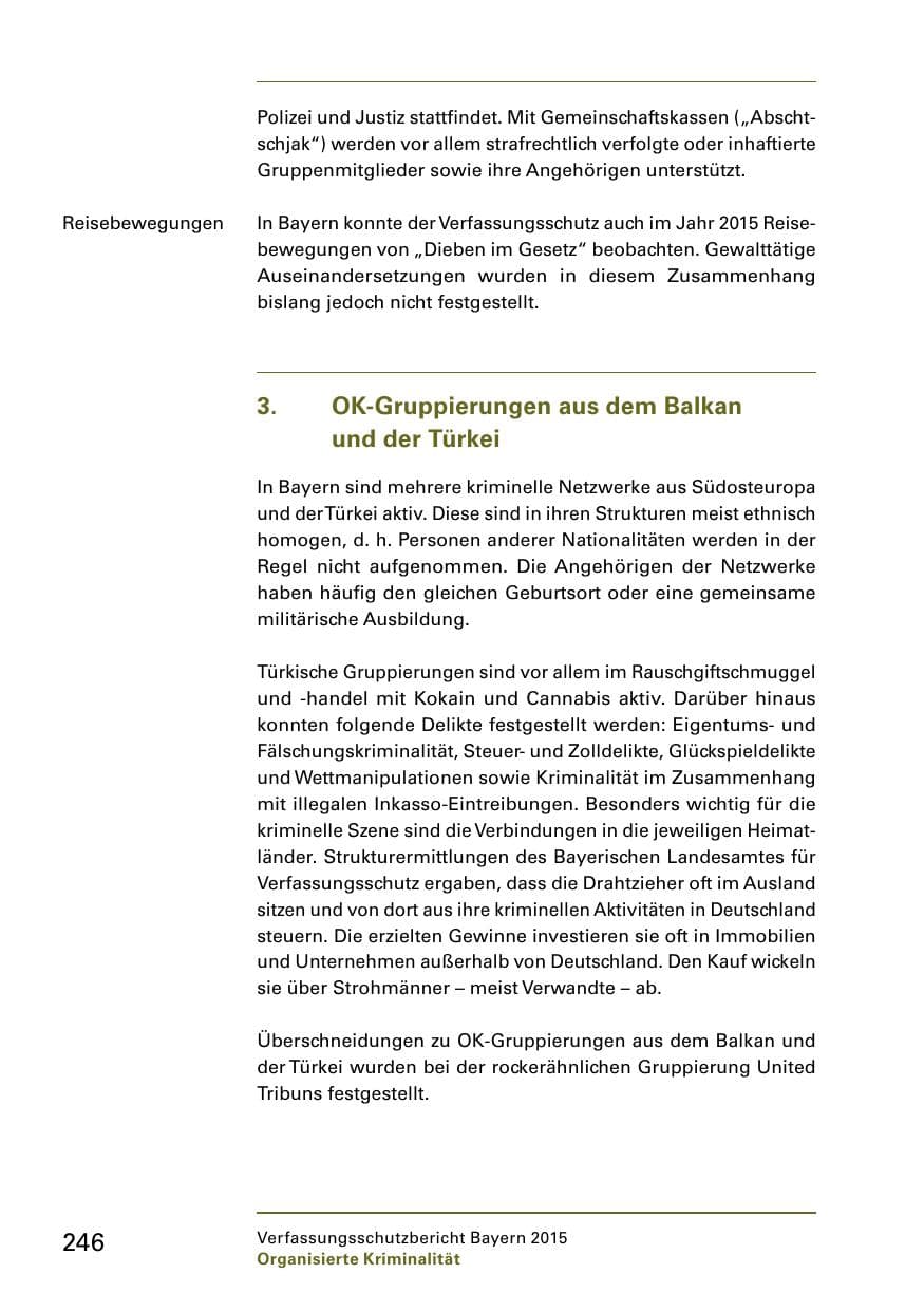 Seite 248 des Verfassungsschutzbericht 2015 Bayern