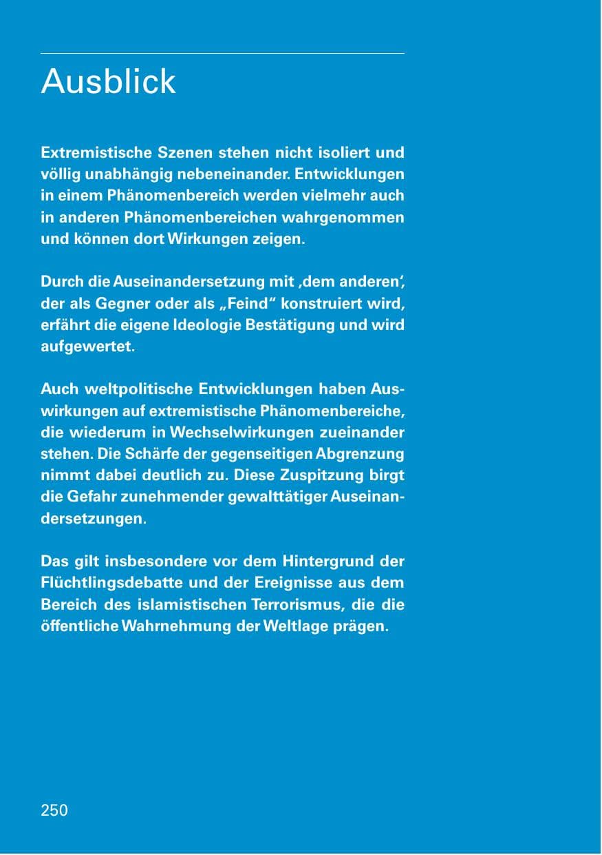 Seite 252 des Verfassungsschutzbericht 2015 Bayern