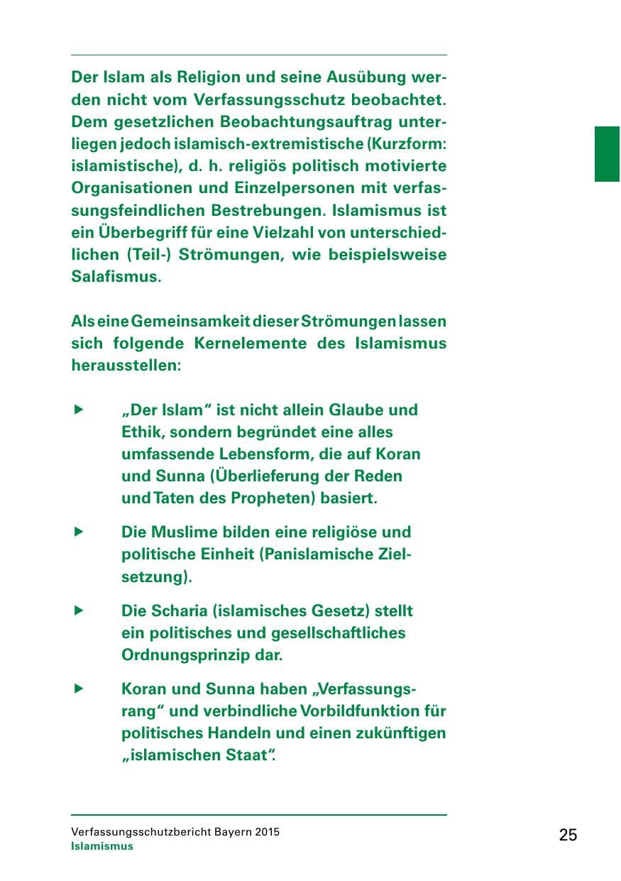 Seite 27 des Verfassungsschutzbericht 2015 Bayern
