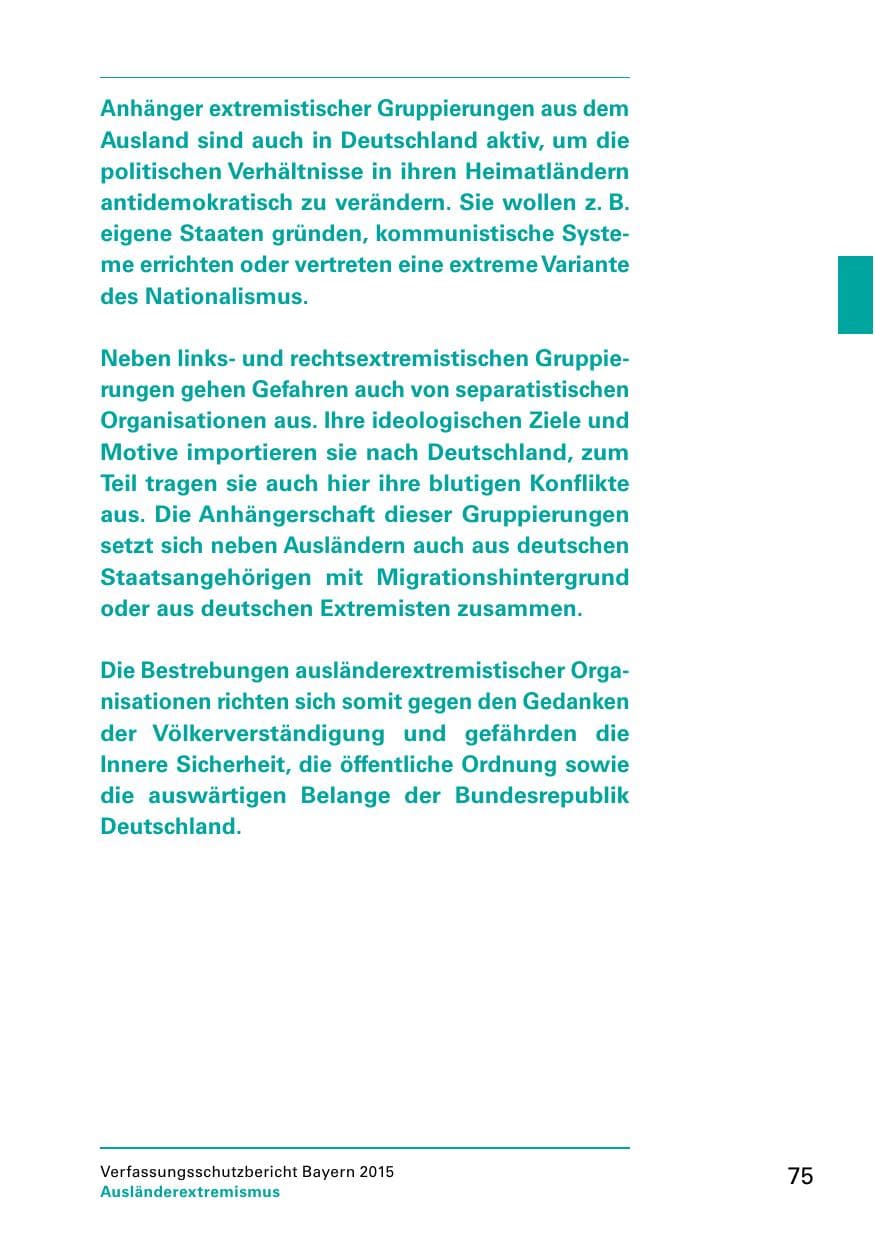 Seite 77 des Verfassungsschutzbericht 2015 Bayern