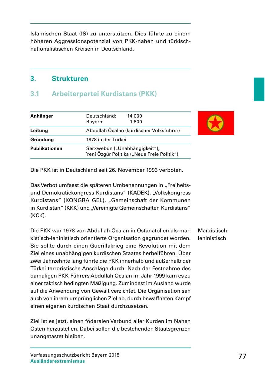 Seite 79 des Verfassungsschutzbericht 2015 Bayern