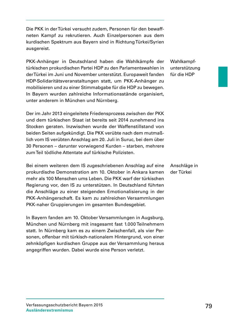 Seite 81 des Verfassungsschutzbericht 2015 Bayern