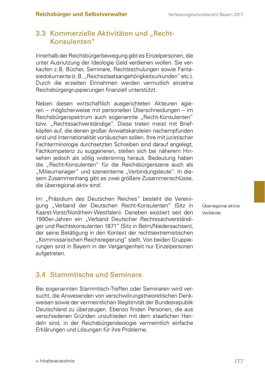Seite 177 des Verfassungsschutzbericht 2017 Bayern