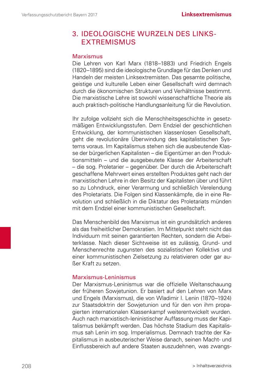 Seite 208 des Verfassungsschutzbericht 2017 Bayern