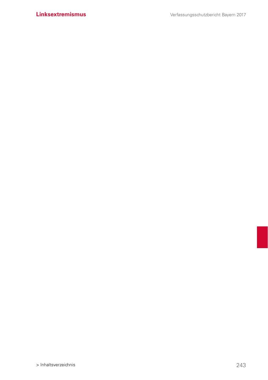 Seite 243 des Verfassungsschutzbericht 2017 Bayern