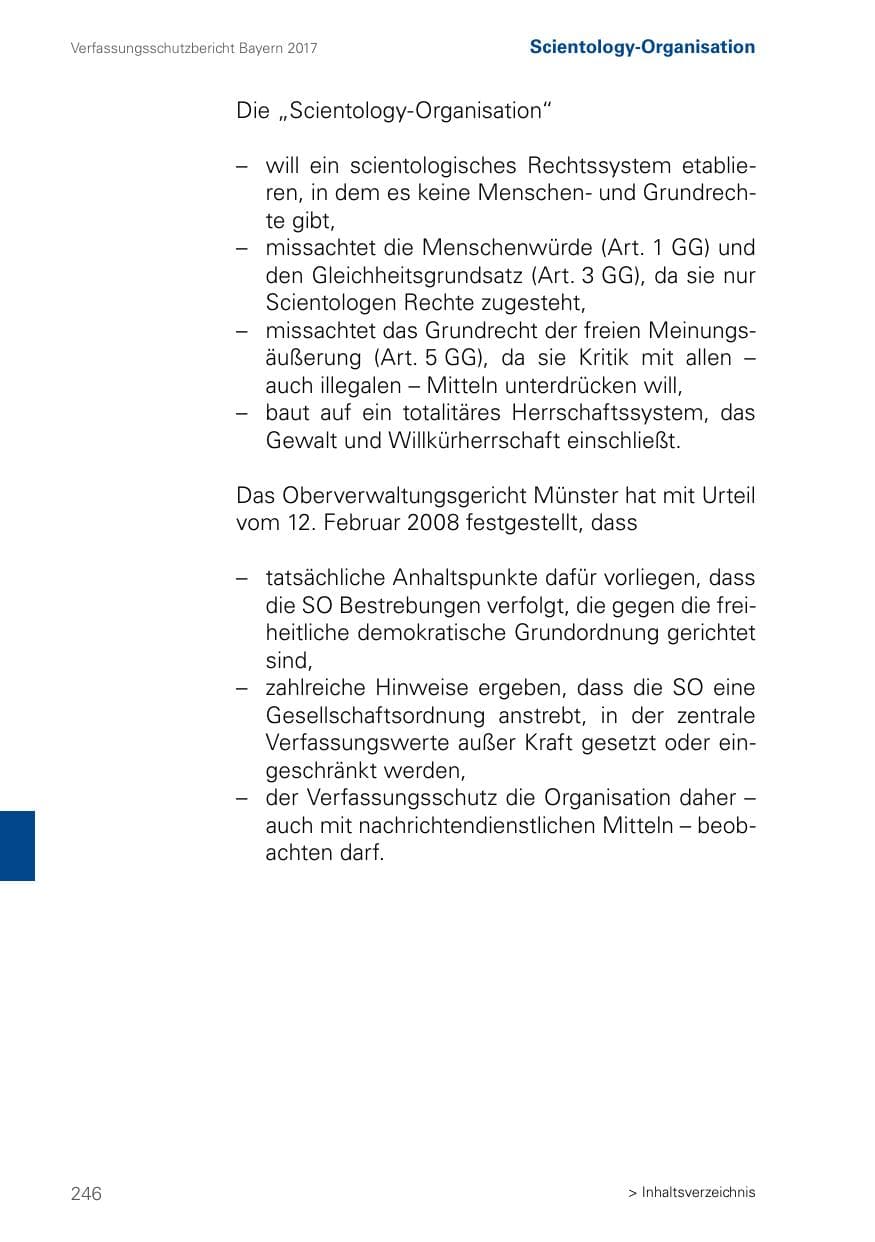Seite 246 des Verfassungsschutzbericht 2017 Bayern