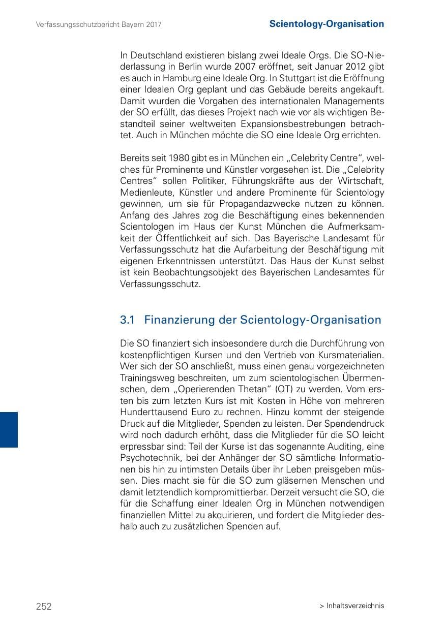 Seite 252 des Verfassungsschutzbericht 2017 Bayern