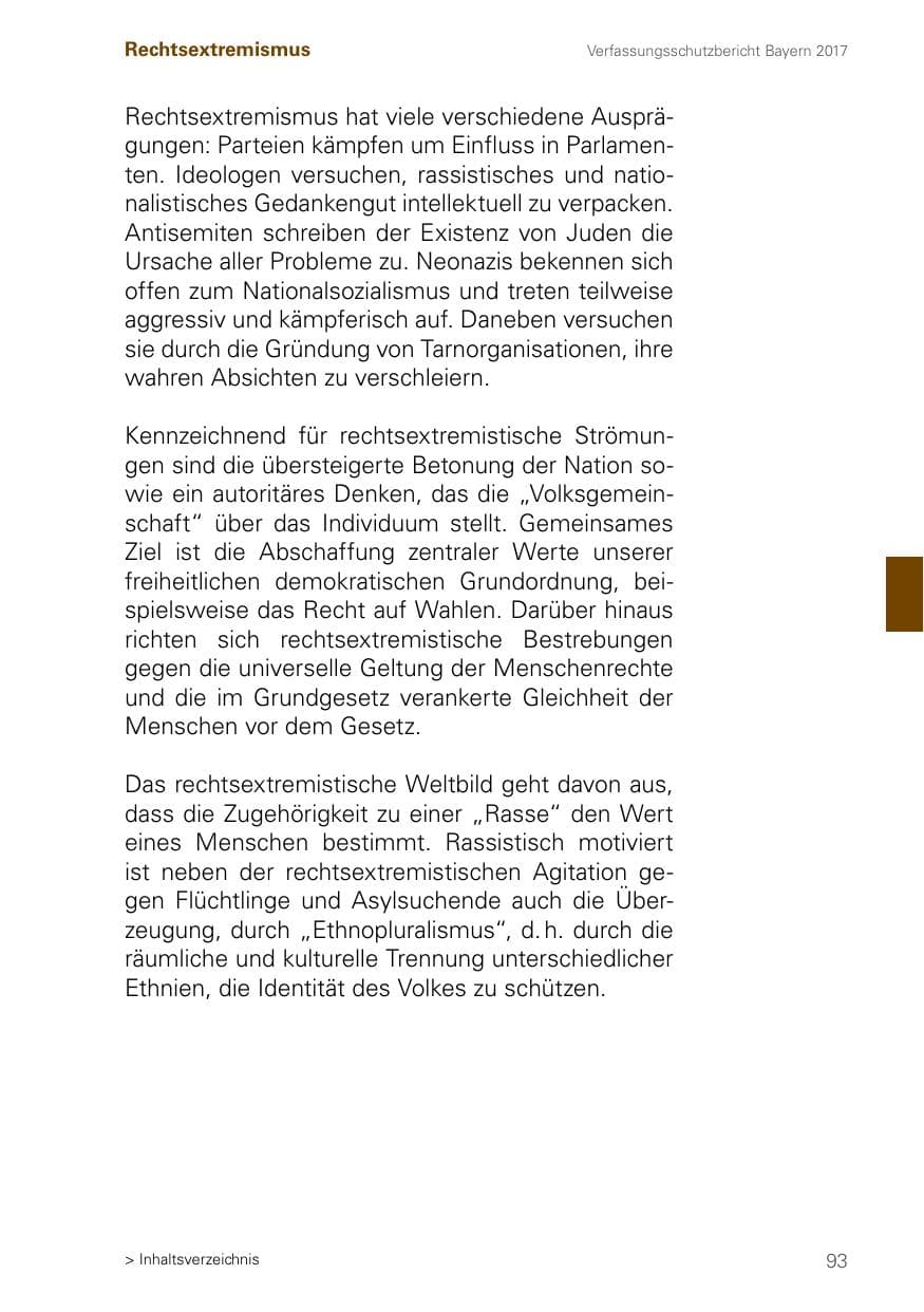 Seite 93 des Verfassungsschutzbericht 2017 Bayern