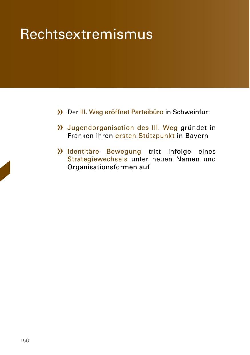 Seite 156 des Verfassungsschutzbericht 2022 Bayern
