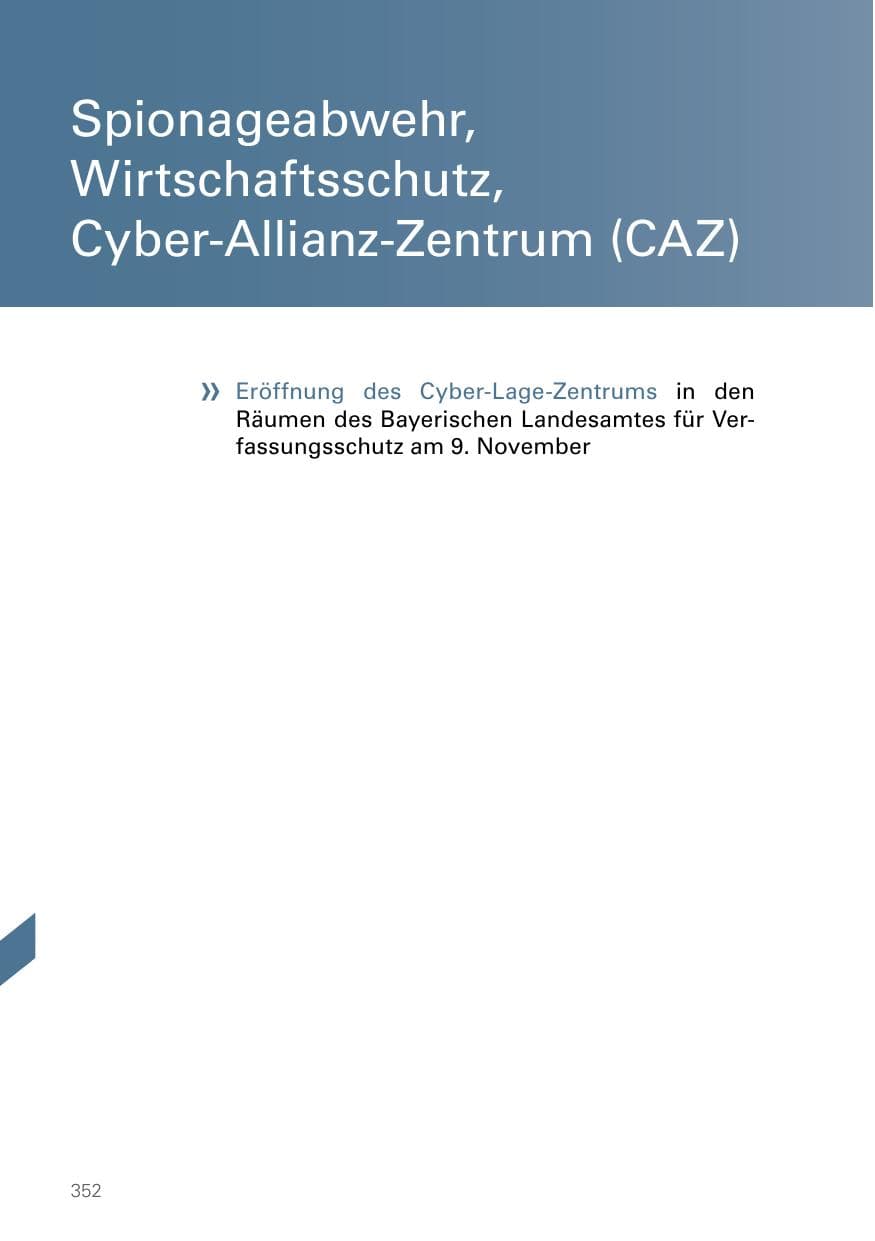 Seite 352 des Verfassungsschutzbericht 2022 Bayern