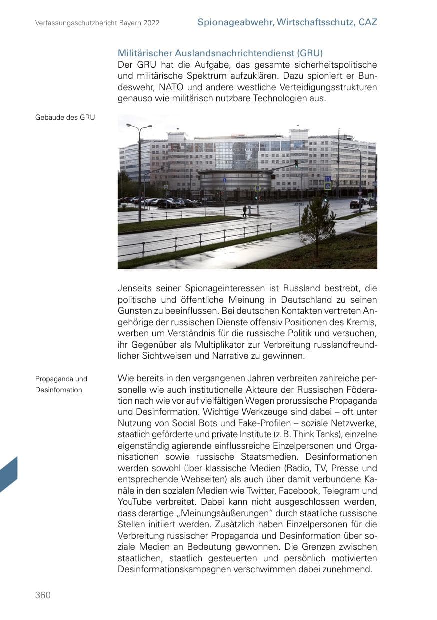 Seite 360 des Verfassungsschutzbericht 2022 Bayern