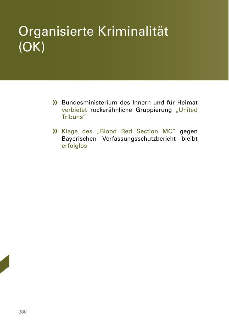 Seite 380 des Verfassungsschutzbericht 2022 Bayern