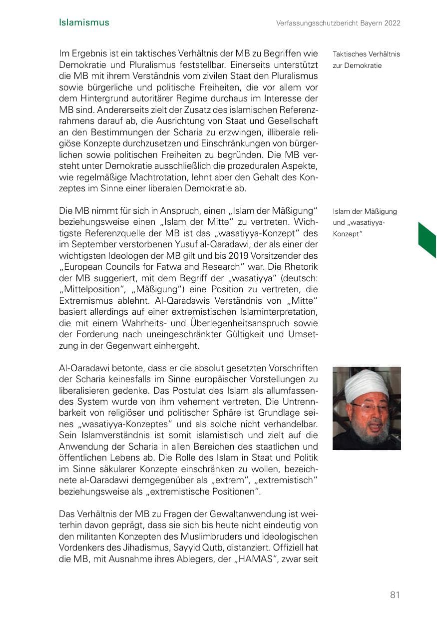 Seite 81 des Verfassungsschutzbericht 2022 Bayern