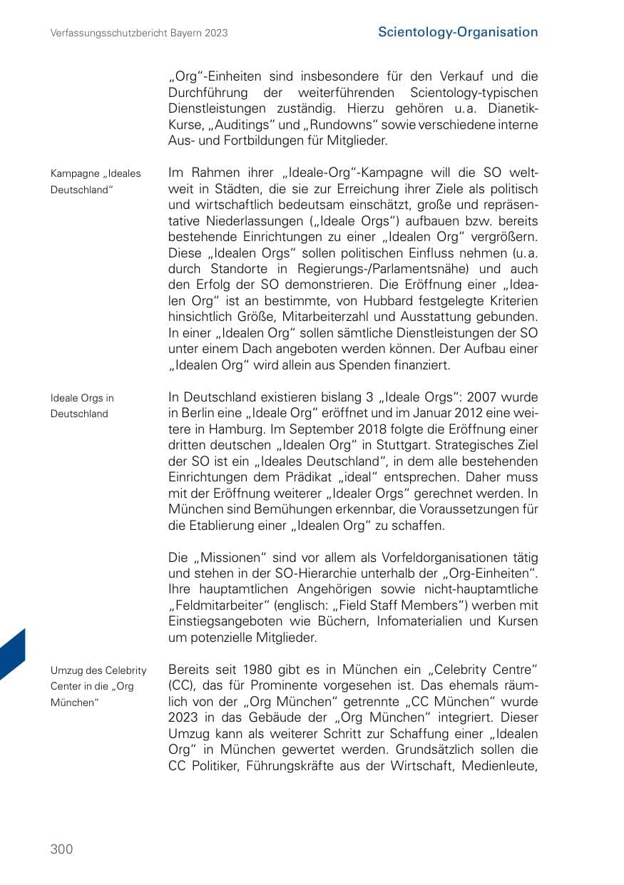 Seite 300 des Verfassungsschutzbericht 2023 Bayern