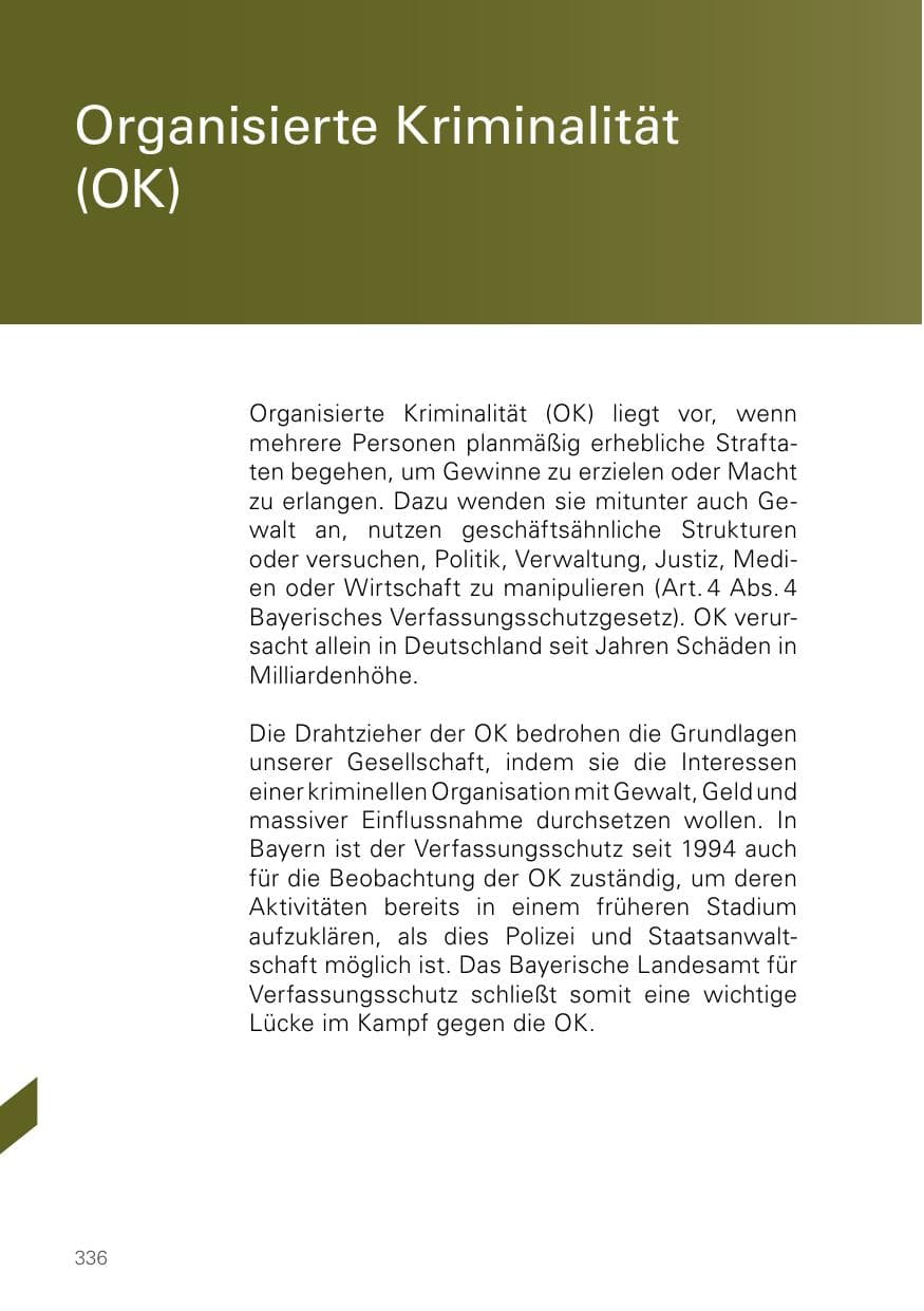Seite 336 des Verfassungsschutzbericht 2023 Bayern