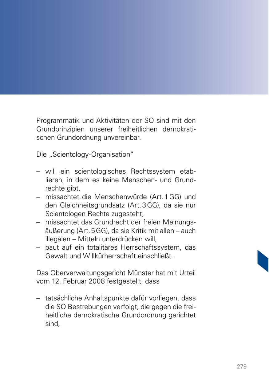 Seite 279 des Verfassungsschutzbericht 2024 Bayern
