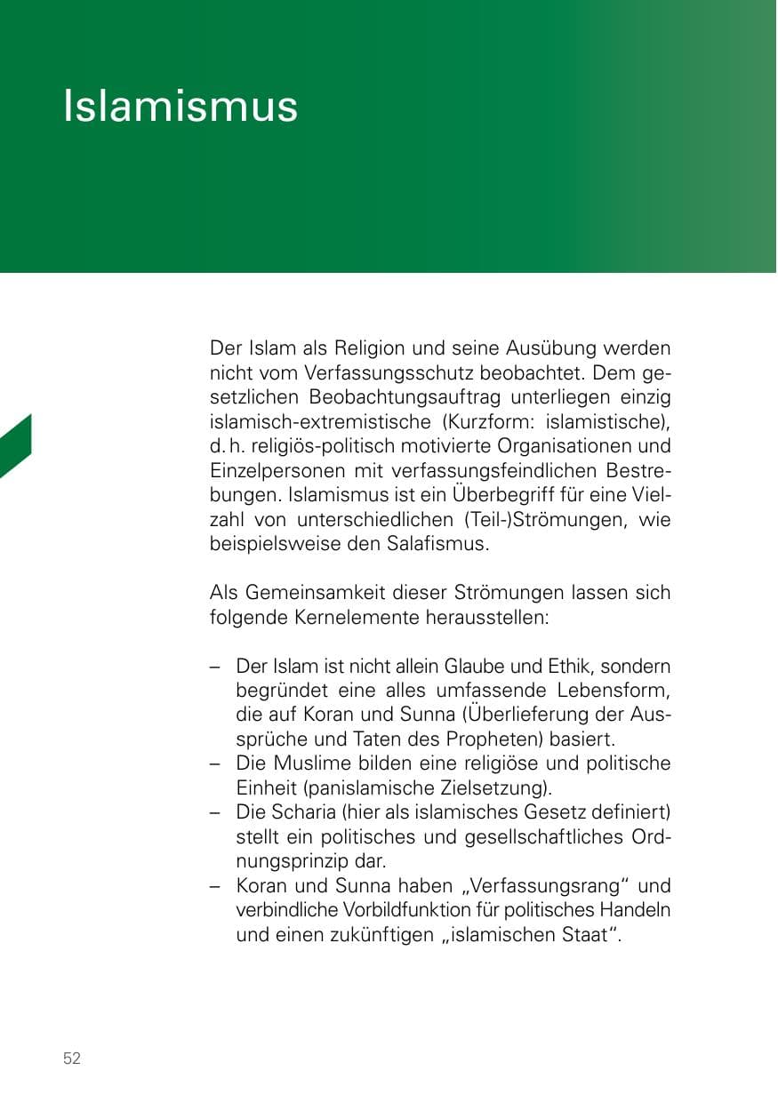 Seite 52 des Verfassungsschutzbericht 2024 Bayern