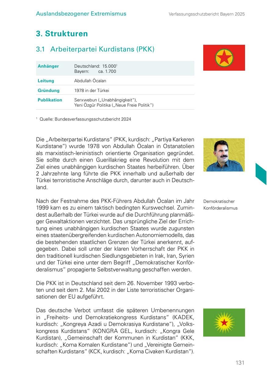 Seite 131 des Verfassungsschutzbericht 2025 Bayern