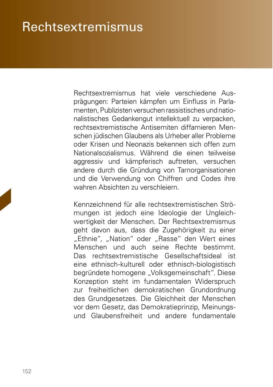 Seite 152 des Verfassungsschutzbericht 2025 Bayern