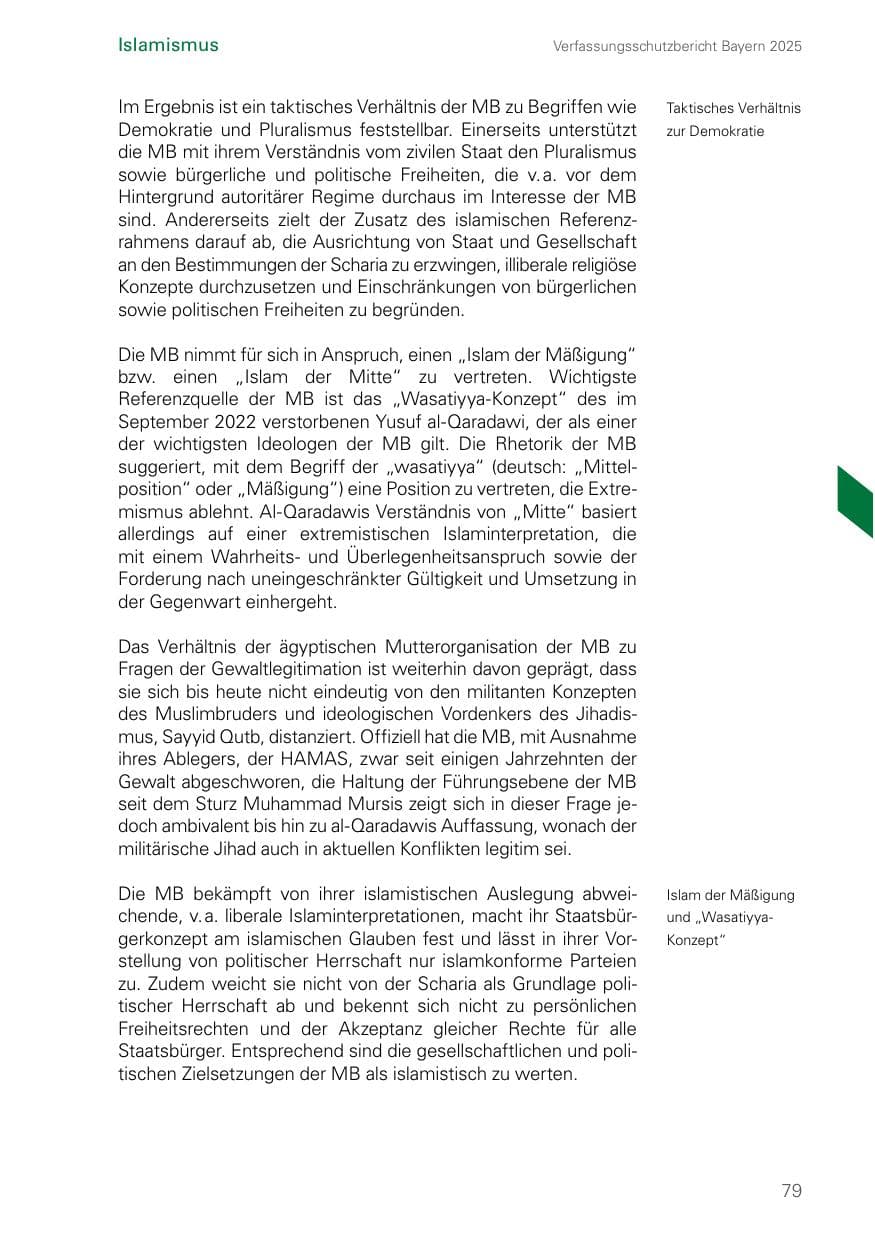 Seite 79 des Verfassungsschutzbericht 2025 Bayern