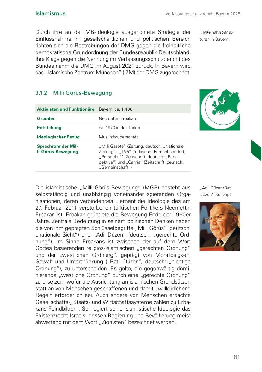Seite 81 des Verfassungsschutzbericht 2025 Bayern