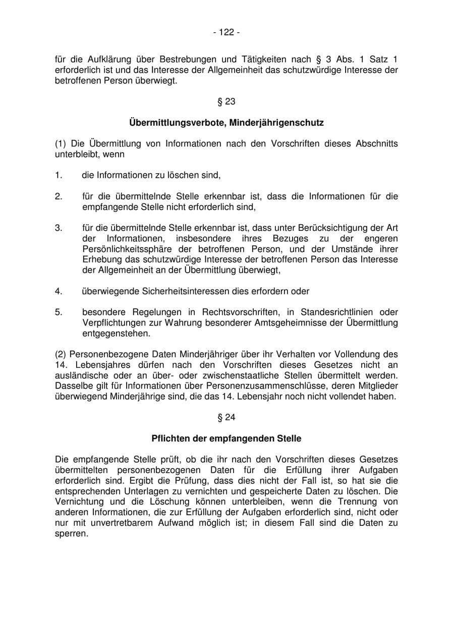 Seite 122 des Verfassungsschutzbericht 2006 Bremen
