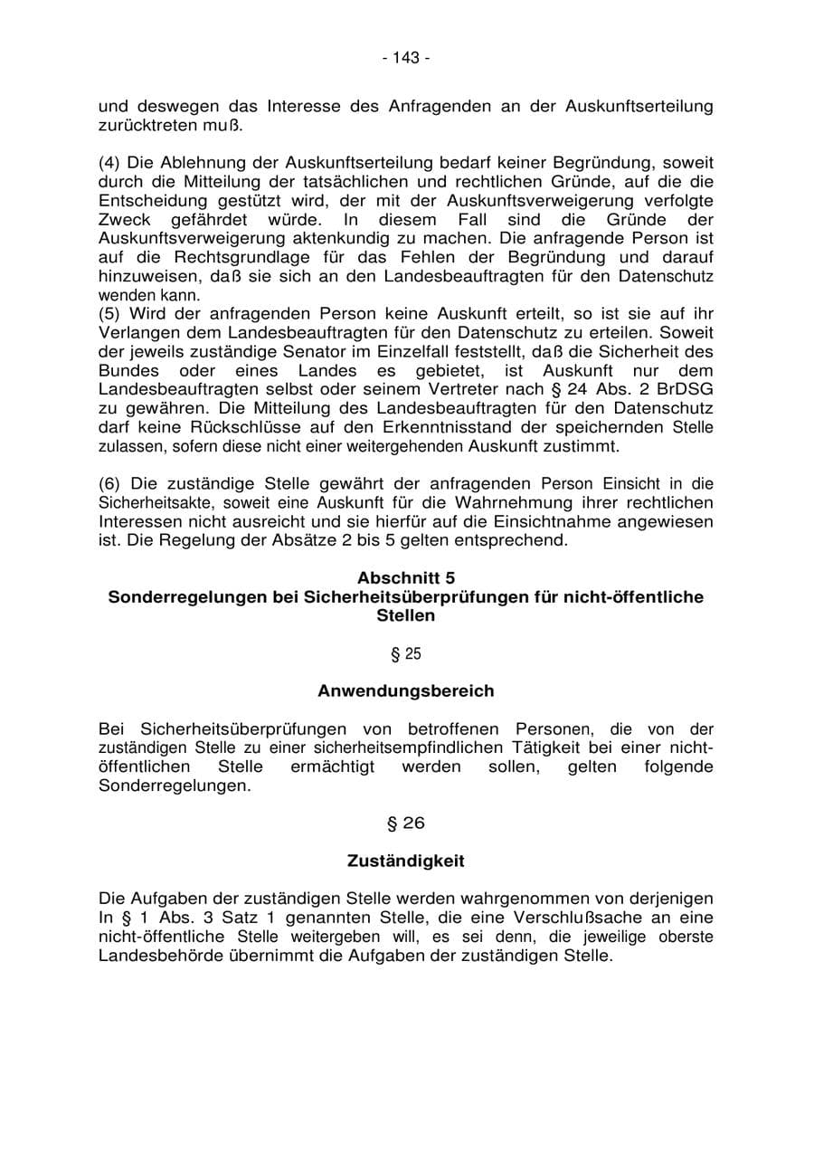 Seite 143 des Verfassungsschutzbericht 2006 Bremen