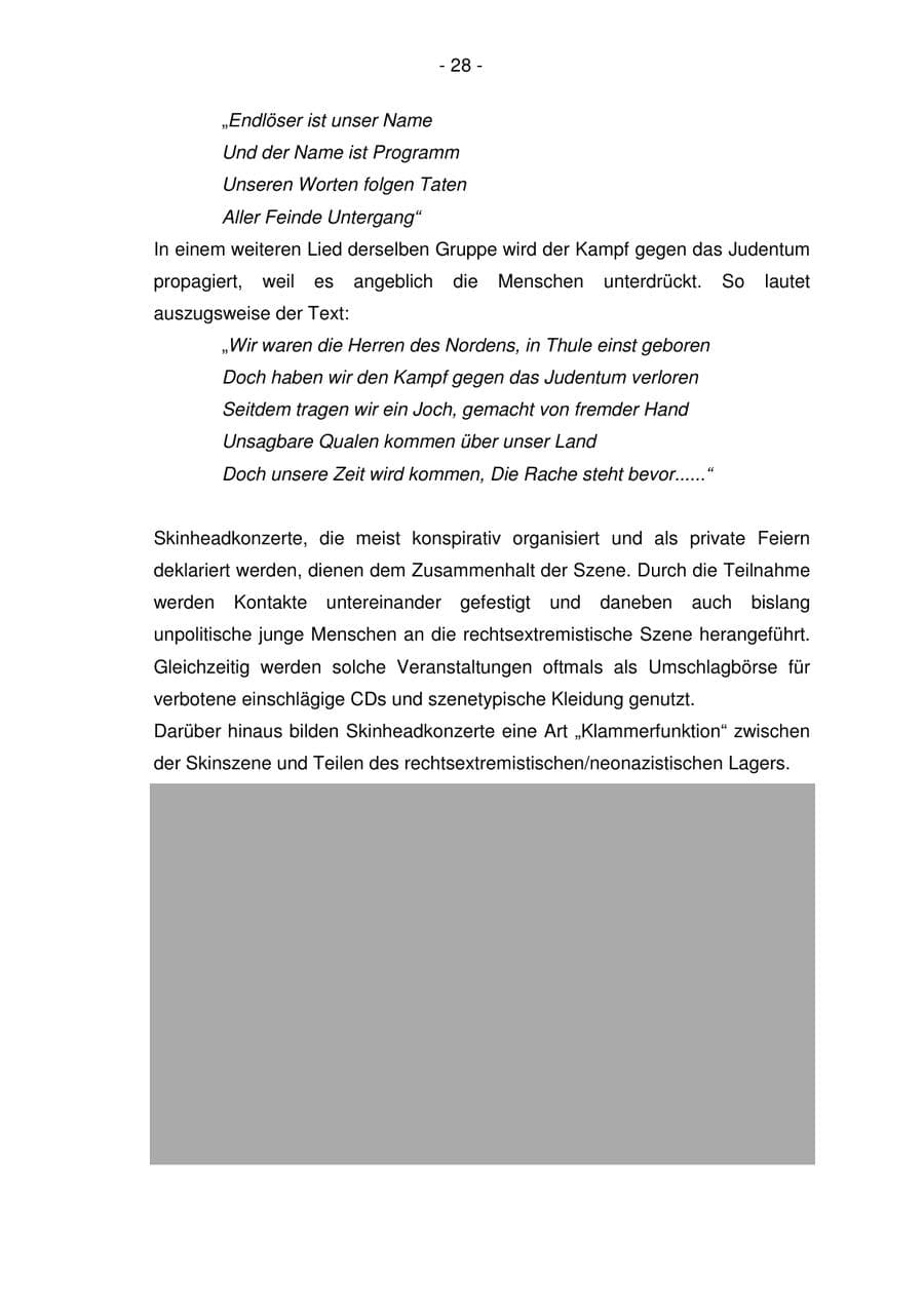 Seite 28 des Verfassungsschutzbericht 2006 Bremen