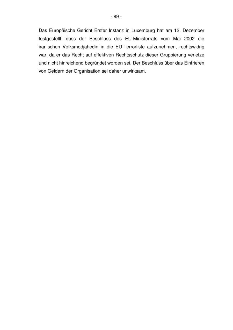 Seite 89 des Verfassungsschutzbericht 2006 Bremen