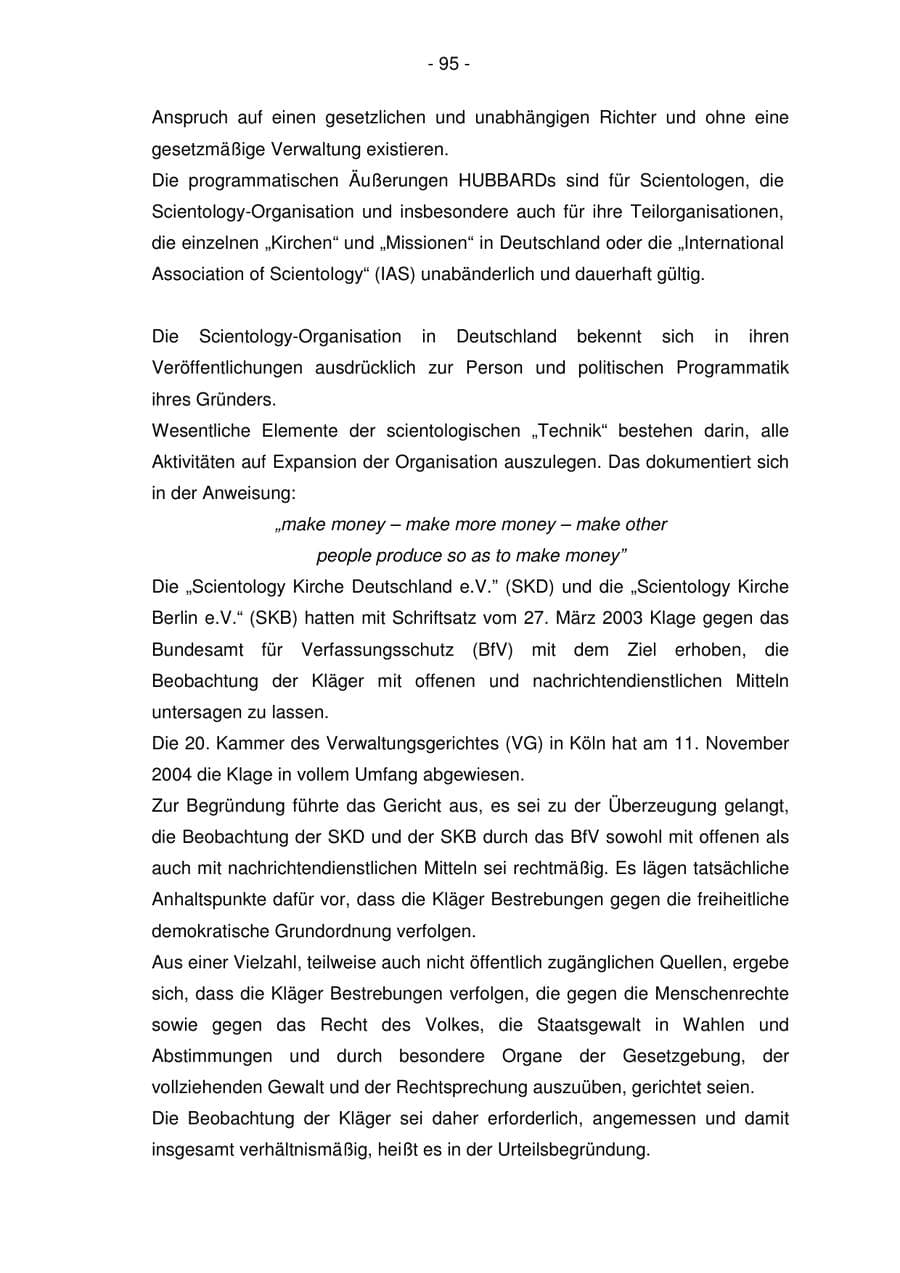 Seite 95 des Verfassungsschutzbericht 2006 Bremen