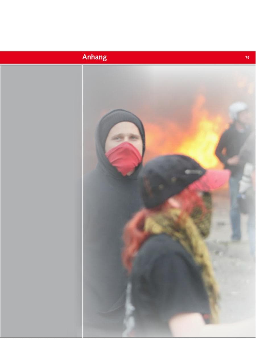 Seite 75 des Verfassungsschutzbericht 2008 Bremen
