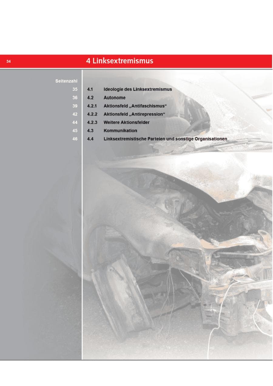 Seite 34 des Verfassungsschutzbericht 2011 Bremen