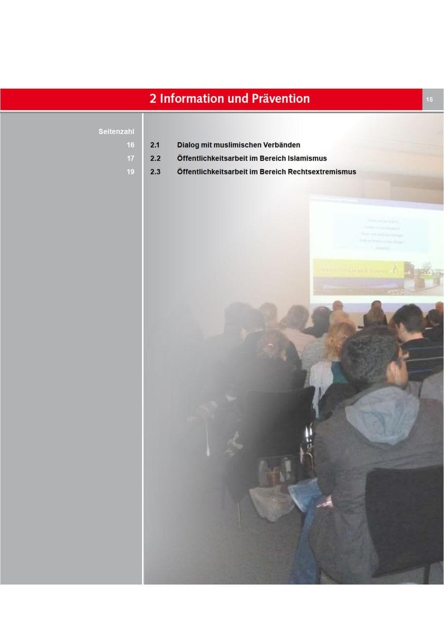 Seite 15 des Verfassungsschutzbericht 2012 Bremen