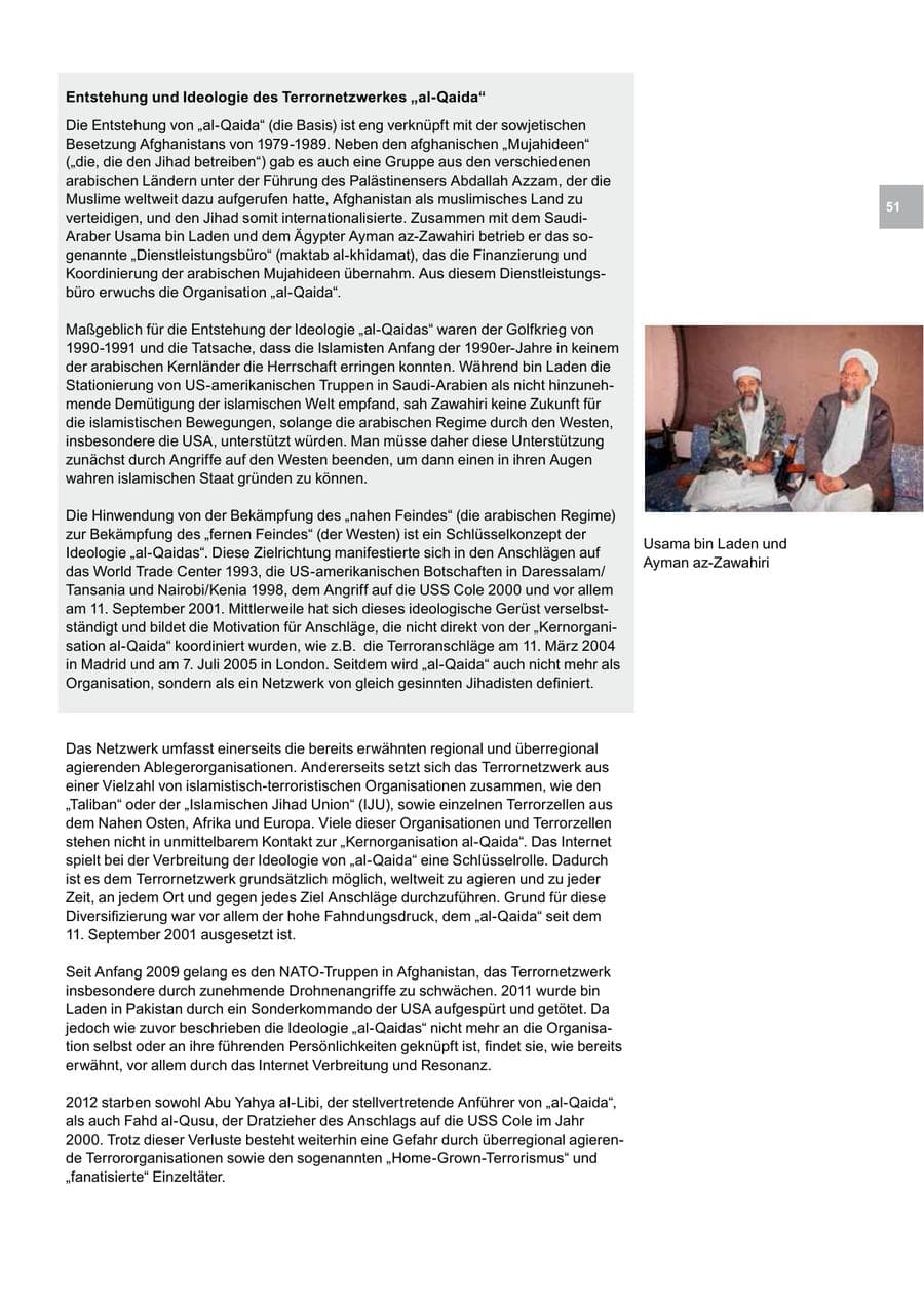 Seite 51 des Verfassungsschutzbericht 2012 Bremen