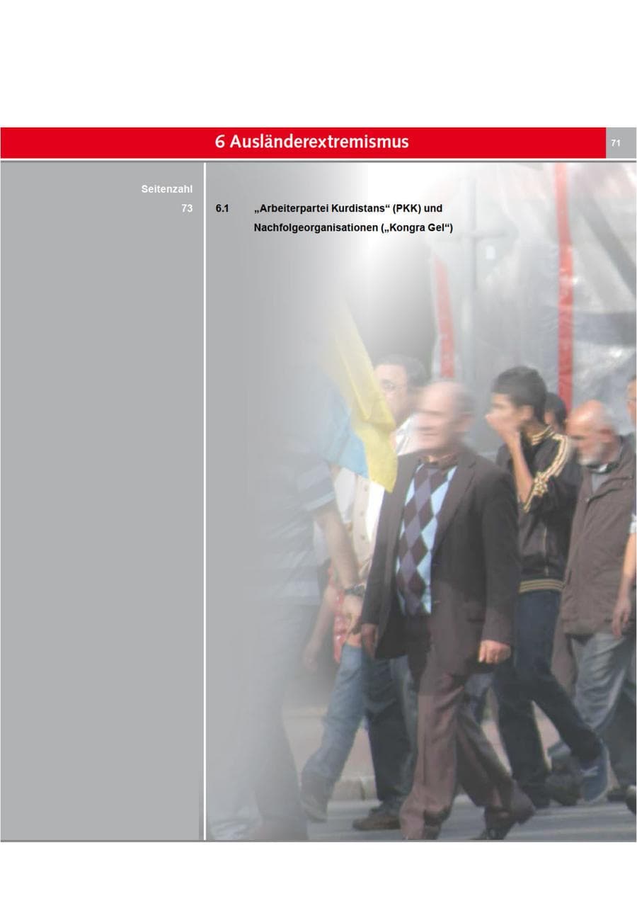 Seite 71 des Verfassungsschutzbericht 2012 Bremen