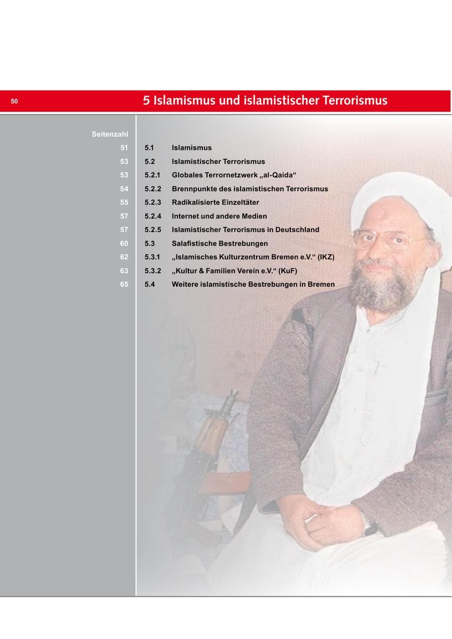 Seite 50 des Verfassungsschutzbericht 2013 Bremen