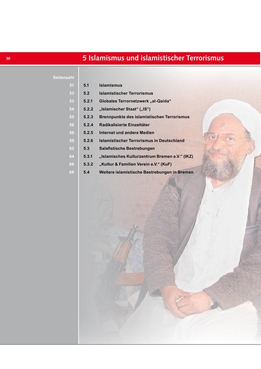 Seite 50 des Verfassungsschutzbericht 2014 Bremen
