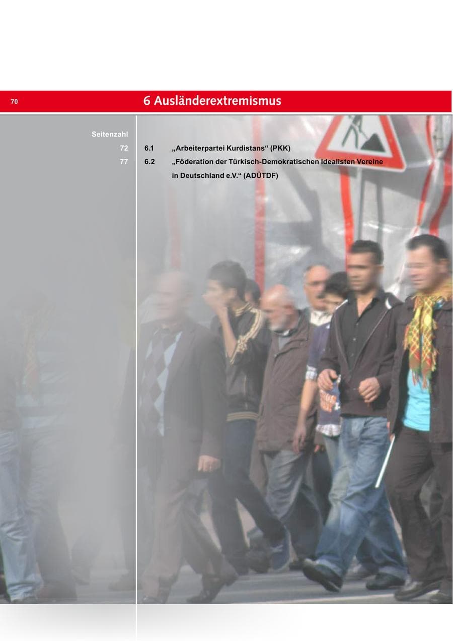 Seite 70 des Verfassungsschutzbericht 2014 Bremen