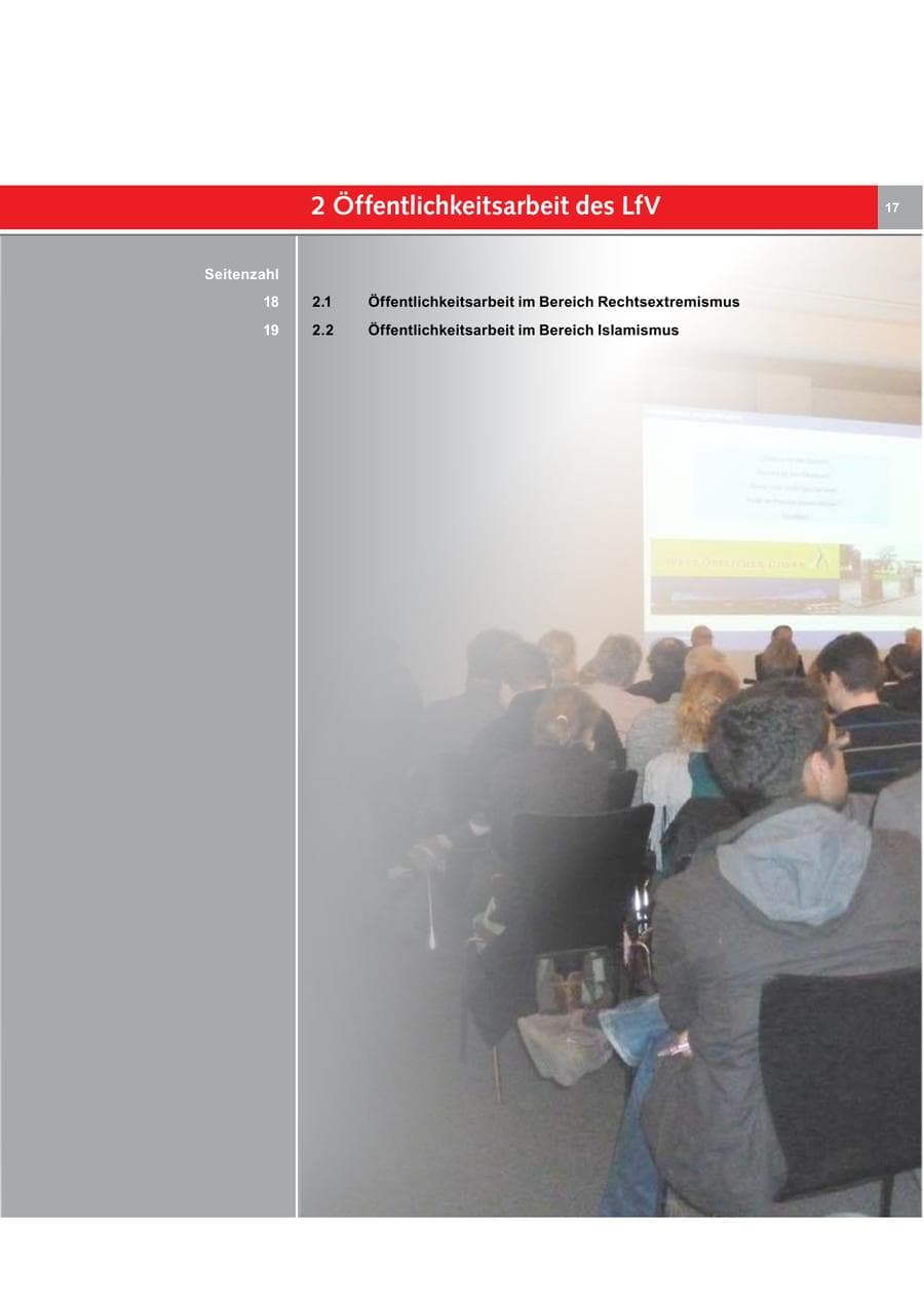 Seite 17 des Verfassungsschutzbericht 2015 Bremen