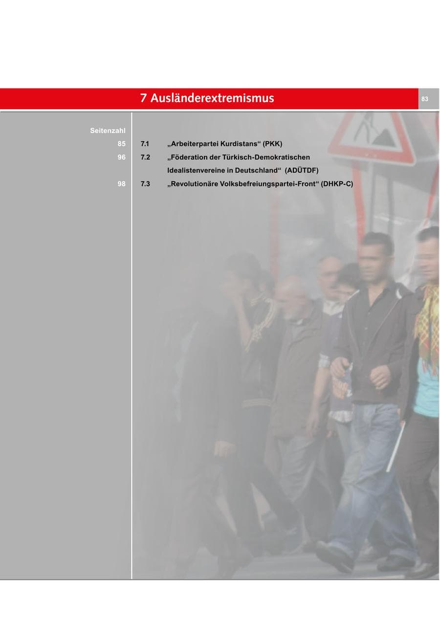 Seite 83 des Verfassungsschutzbericht 2018 Bremen