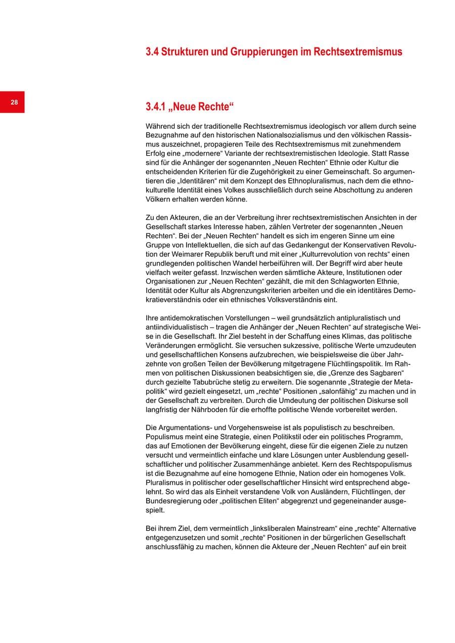 Seite 28 des Verfassungsschutzbericht 2019 Bremen