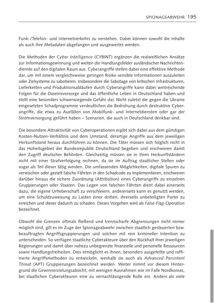 Seite 194 des Verfassungsschutzbericht 2023 Bremen