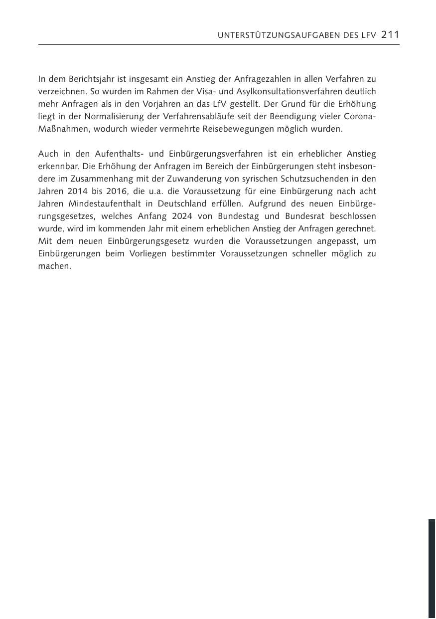 Seite 210 des Verfassungsschutzbericht 2023 Bremen